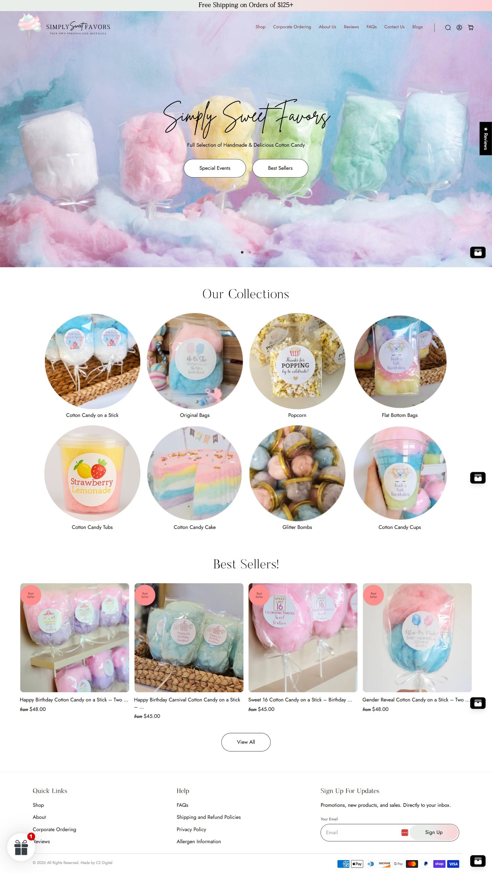 Simply Sweet Favors homepage